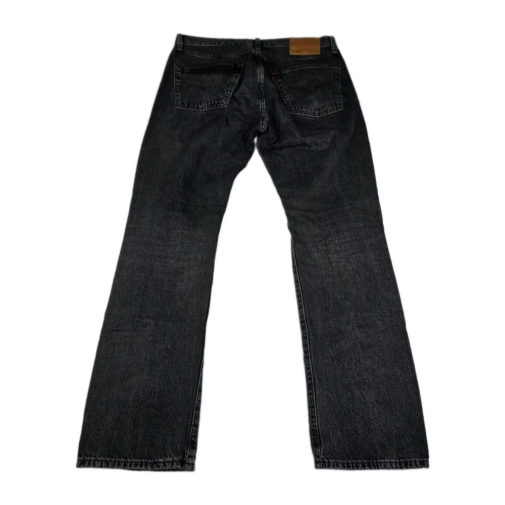Levis Premium 501 XX Jeans Mens Size 34x32 Black Wash Straight Leg Denim Pants